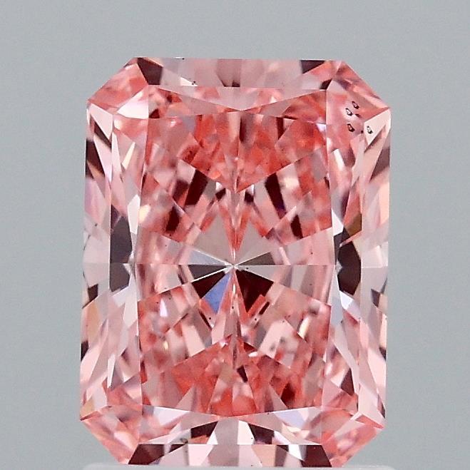 1.53 Ct. Fancy Vivid Pink Radiant Lab Grown Diamond