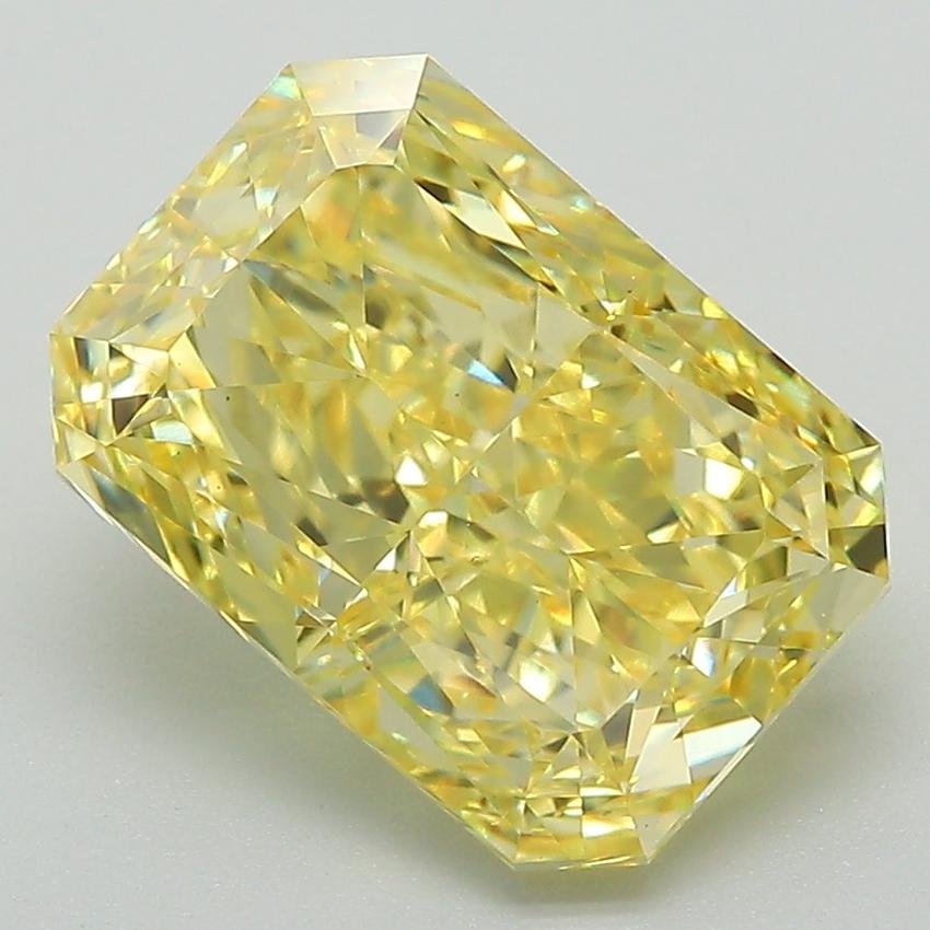 4.06 Ct. Fancy Intense Yellow Radiant Lab Grown Diamond