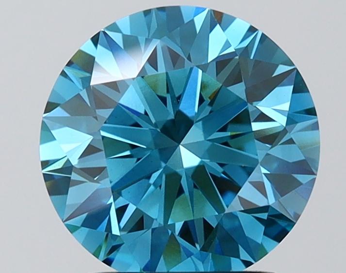 2.34 Ct. Fancy Vivid Pink Round Lab Grown Diamond
