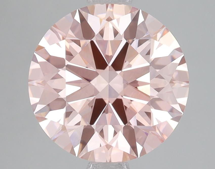 3.21 Ct. Fancy Intense Pink Round Lab Grown Diamond