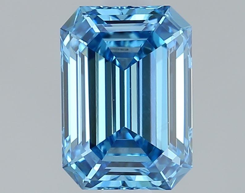 1.32 Ct. Fancy Vivid Blue Emerald Lab Grown Diamond