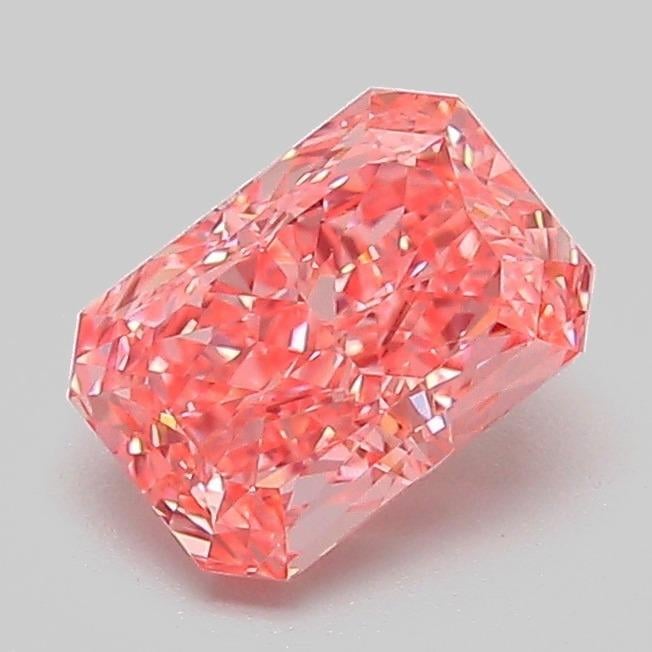 1.11 Ct. Fancy Vivid Pink Radiant Lab Grown Diamond