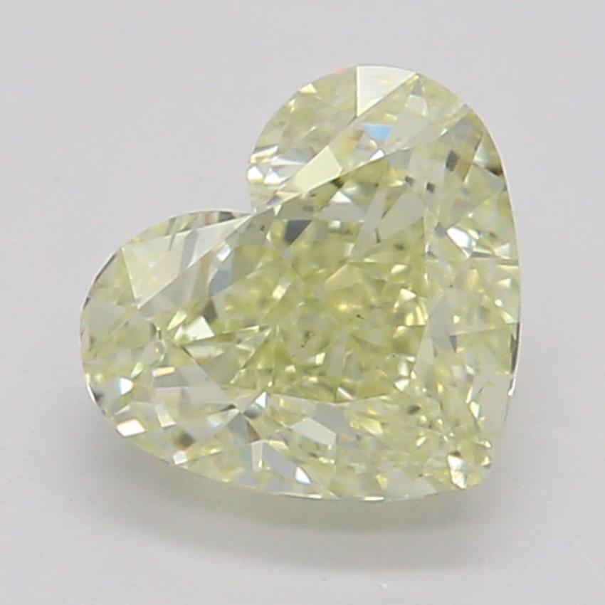 0.55 Ct. Fancy Light Yellow Heart Diamond