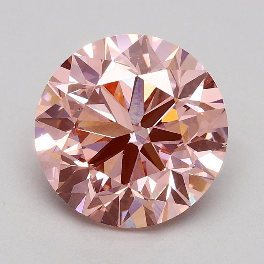 1.70 Ct. Fancy Intense Pink Round Lab Grown Diamond