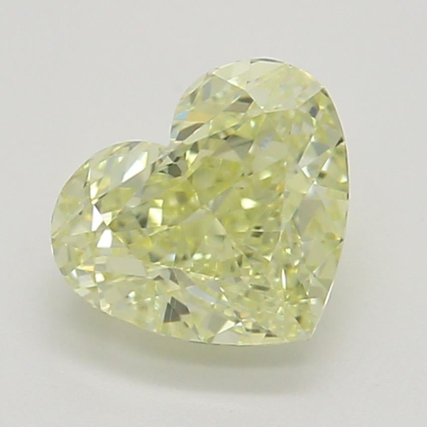 0.60 Ct. Fancy Light Yellow Heart Diamond