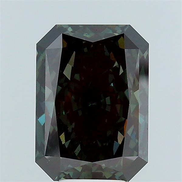 6.11 Ct. Fancy Deep Green Radiant Lab Grown Diamond