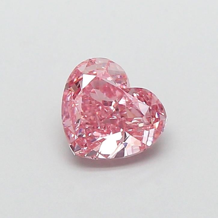 0.84 Ct. Fancy Vivid  Pink Heart Lab Grown Diamond