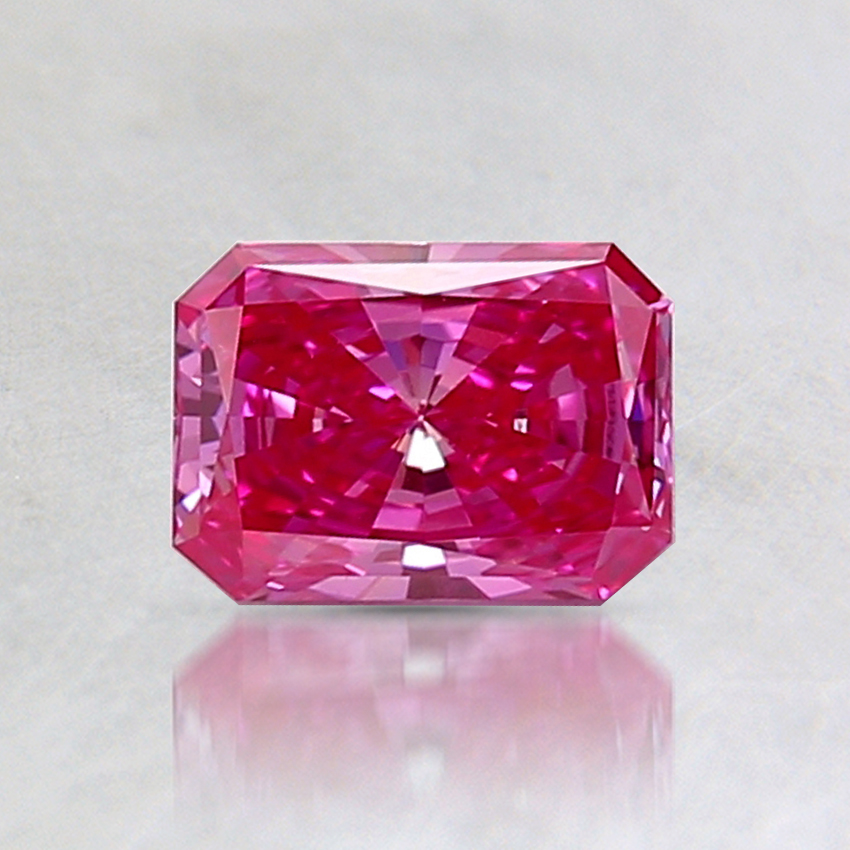 0.53 Ct. Fancy Purplish Red Radiant Lab Created Diamond