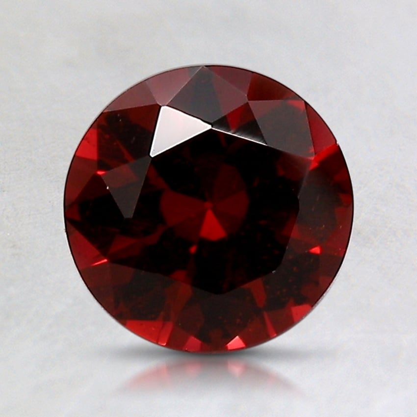 7.1x7mm Unheated Red Round Garnet