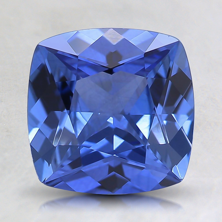 7.6mm Blue Cushion Sapphire