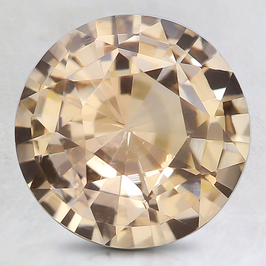 9mm Unheated Peach Round Sapphire
