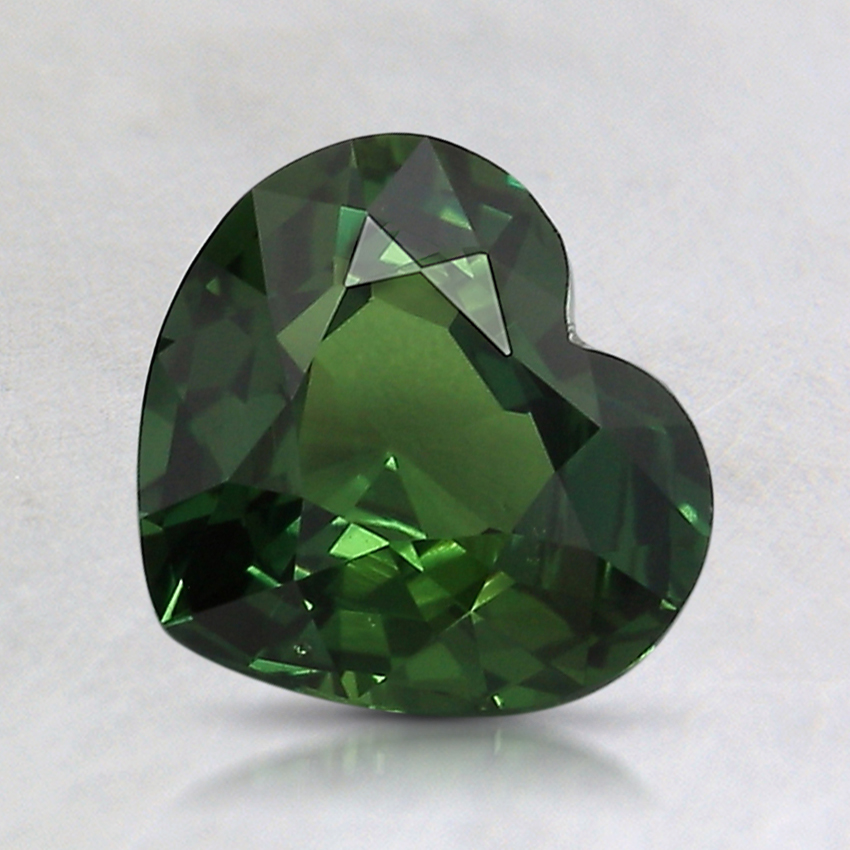7.3x8.1mm Teal Heart Sapphire
