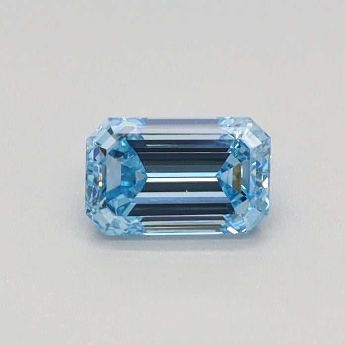 0.30 Ct. Fancy Intense Blue Emerald Lab Grown Diamond