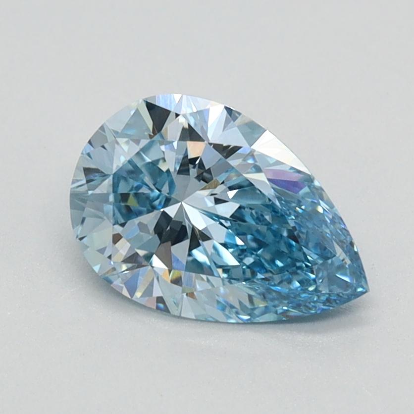 0.91 Ct. Fancy Intense Blue Pear Lab Grown Diamond