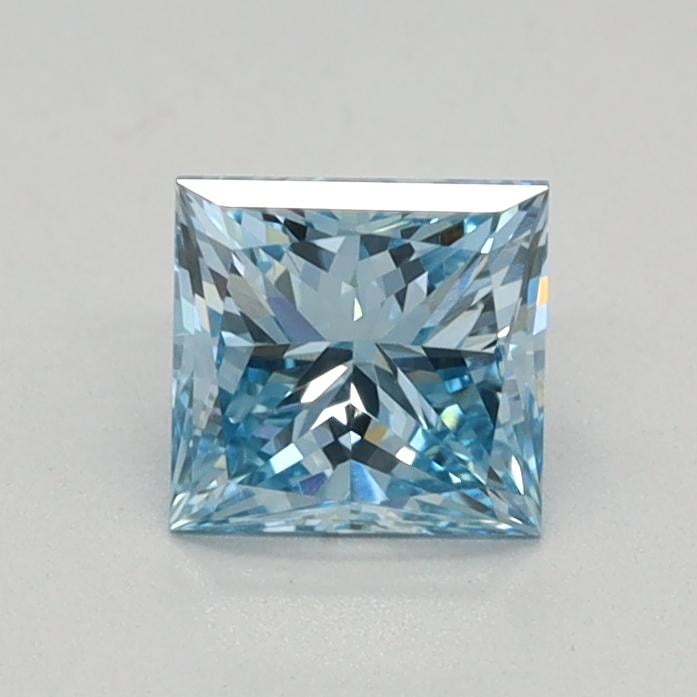 0.52 Ct. Fancy Vivid Blue Princess Lab Grown Diamond