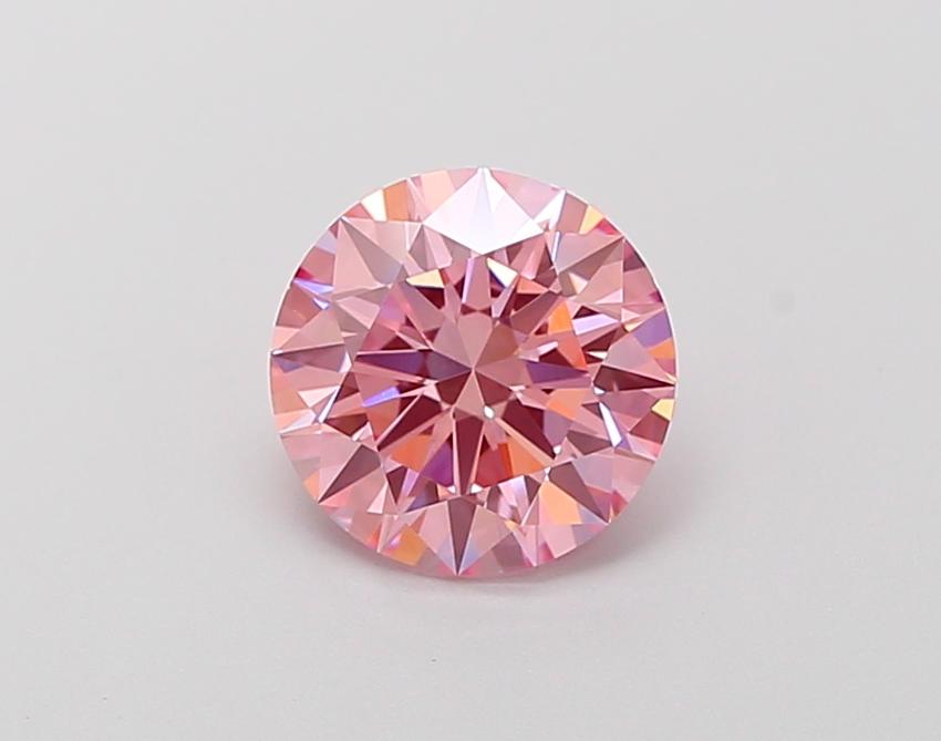 1.48 Ct. Fancy Vivid Pink Round Lab Grown Diamond