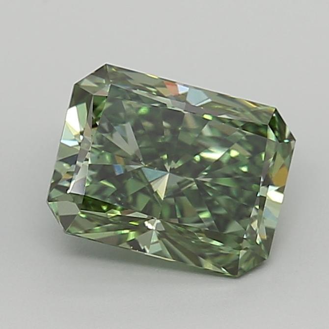 2.33 Ct. Fancy Vivid Green Radiant Lab Grown Diamond