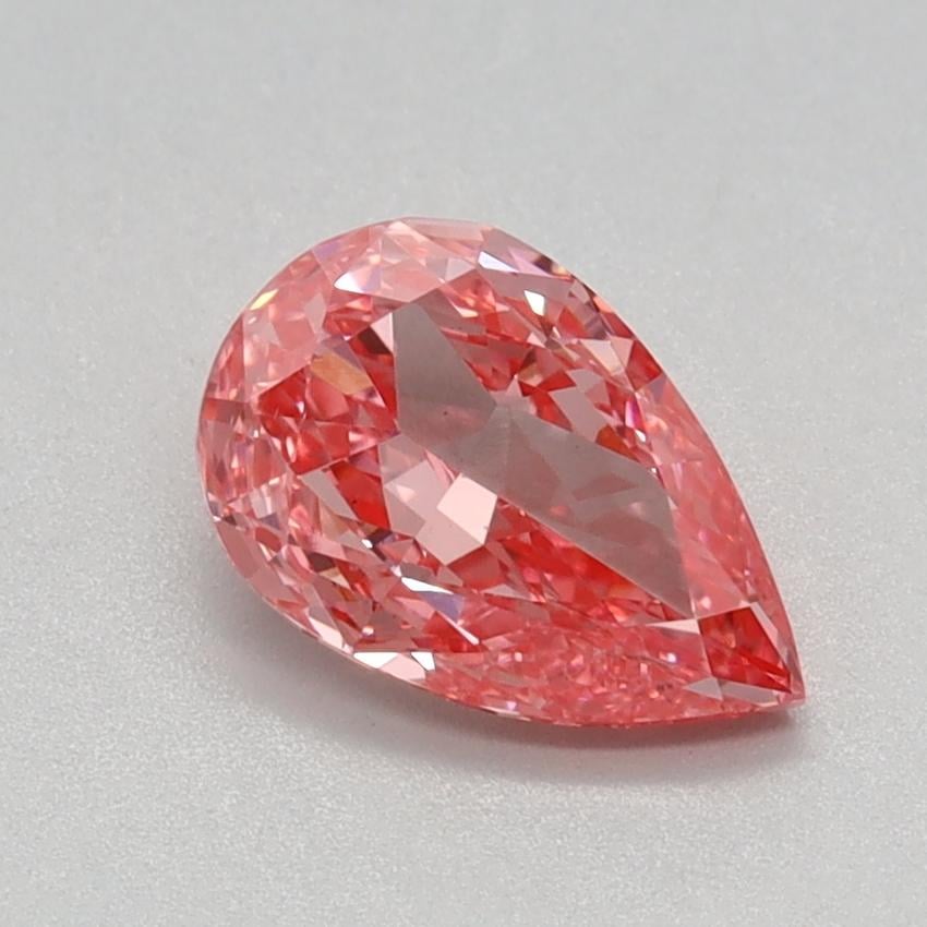 0.77 Ct. Fancy Vivid Pink Pear Lab Grown Diamond