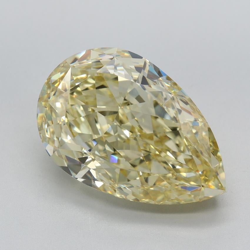 7.53 Ct. Fancy Intense Yellow Pear Lab Grown Diamond