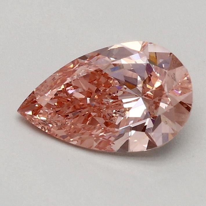 0.59 Ct. Fancy Vivid Pink Pear Lab Grown Diamond