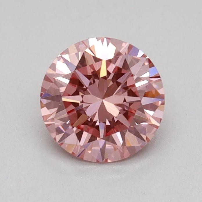 0.48 Ct. Fancy Vivid Pink Round Lab Grown Diamond