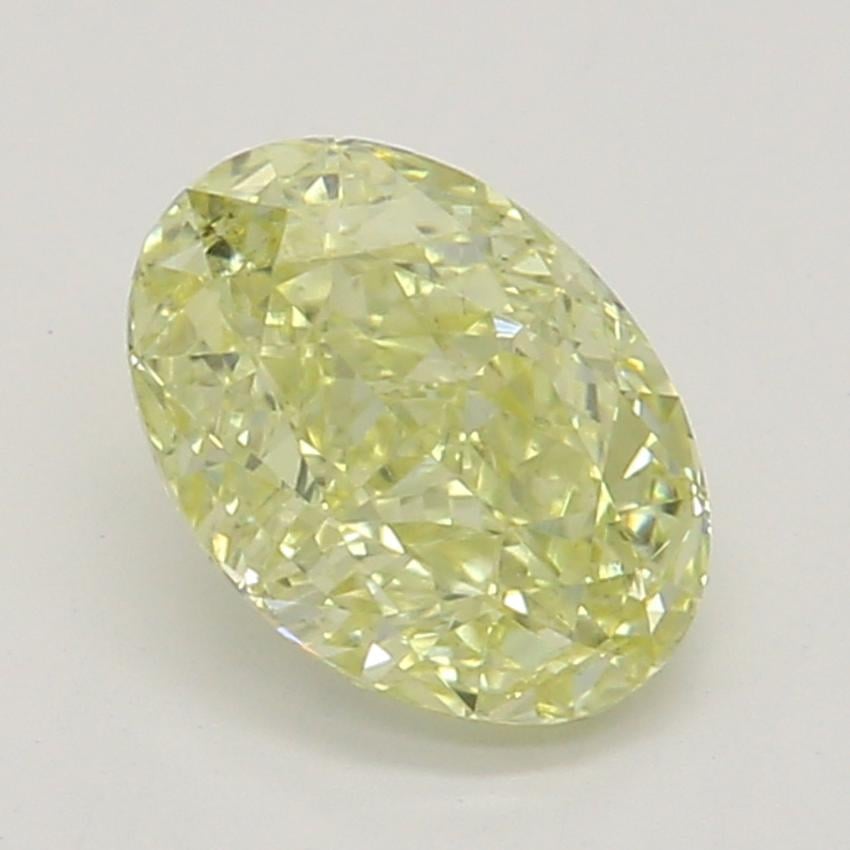 0.52 Ct. Fancy Light Yellow Oval Diamond
