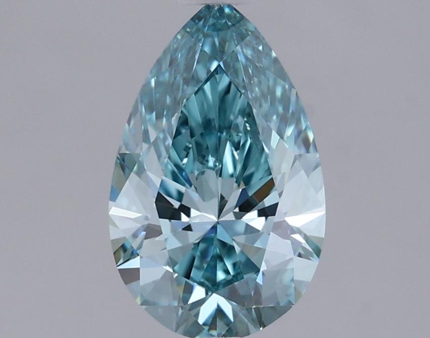 0.96 Ct. Fancy Vivid  Blue Pear Lab Grown Diamond