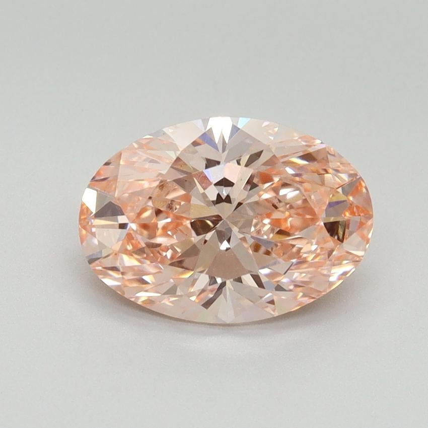 2.02 Ct. Fancy Vivid Pink Oval Lab Grown Diamond