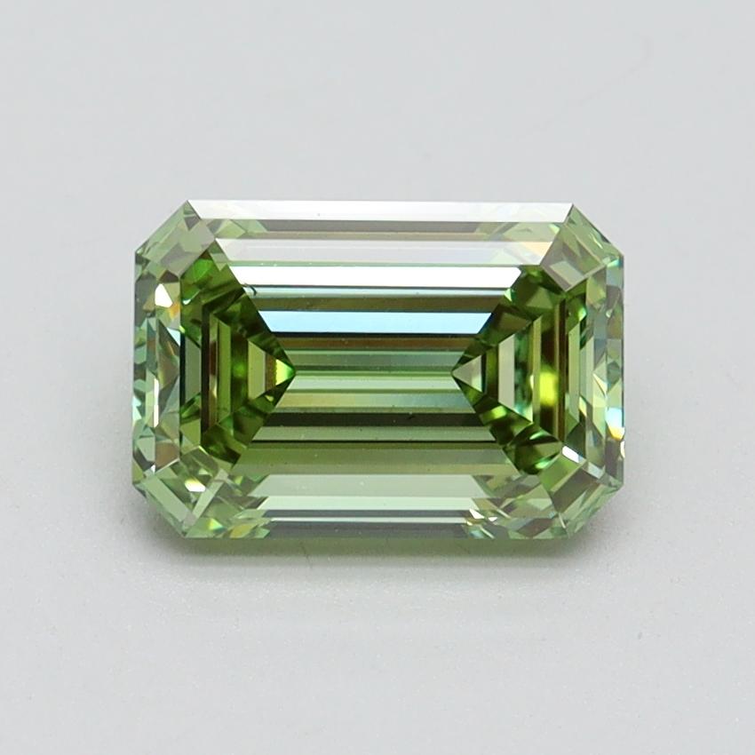 1.52 Ct. Fancy Vivid Green Emerald Lab Grown Diamond