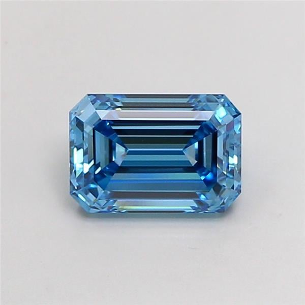1.65 Ct. Fancy Vivid Blue Emerald Lab Grown Diamond