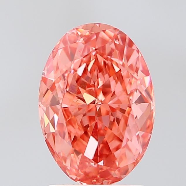 2.56 Ct. Fancy Pink Oval Lab Grown Diamond