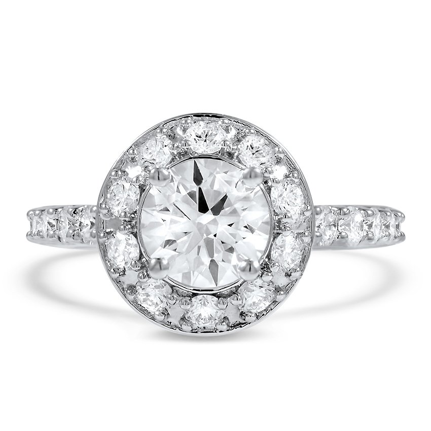radiant cut diamond ring halo