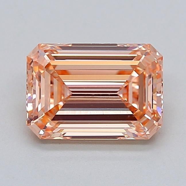 1.50 Ct. Fancy Pinkish Orange Emerald Lab Grown Diamond
