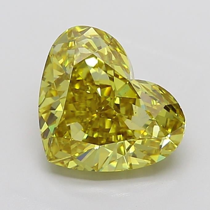 4.81 Ct. Fancy Intense Yellow Heart Lab Grown Diamond