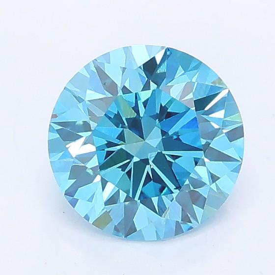 1.03 Ct. Fancy Vivid Blue Round Lab Grown Diamond