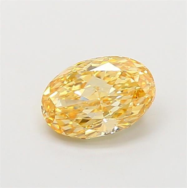 1.01 Ct. Fancy Intense Yellow Oval Lab Grown Diamond