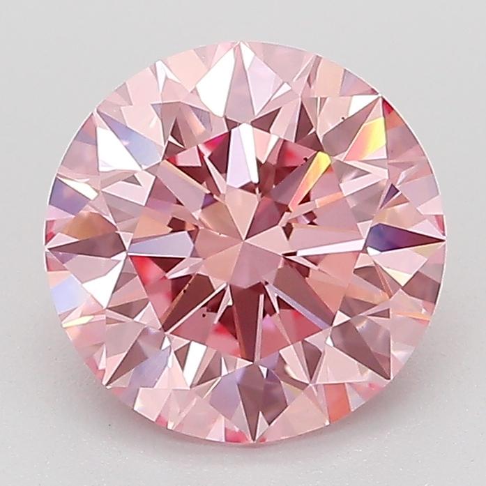 2.02 Ct. Fancy Vivid Pink Round Lab Grown Diamond