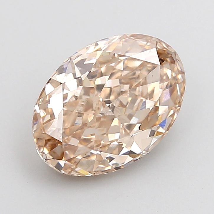2.50 Ct. Fancy Very Light Brown Oval Lab Grown Diamond