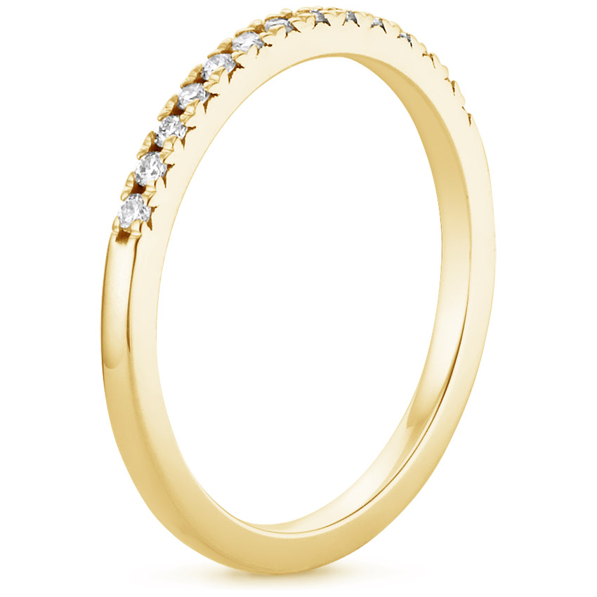 18K Yellow Gold Sonora Diamond Ring (1/8 ct. tw.), large side view