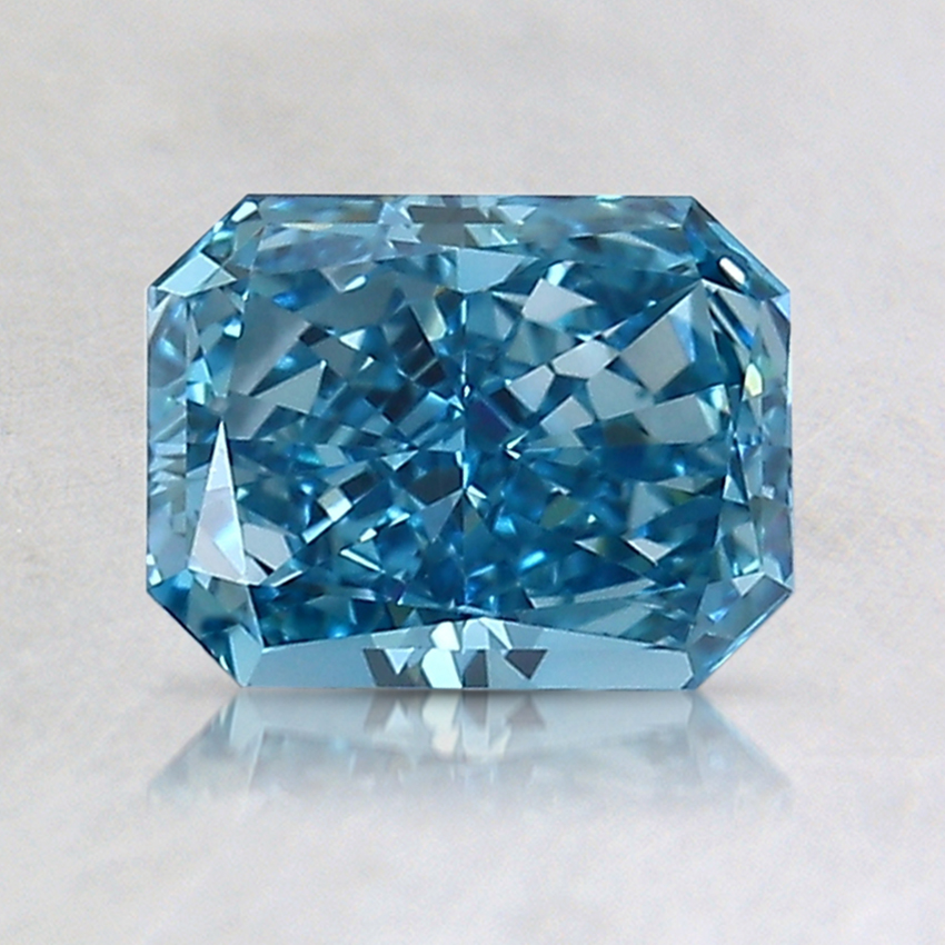 1.00 Ct. Fancy Vivid Blue Radiant Lab Created Diamond