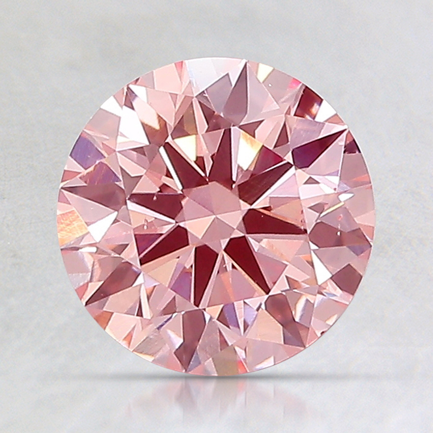 1.55 Ct. Fancy Pink Round Lab Created Diamond