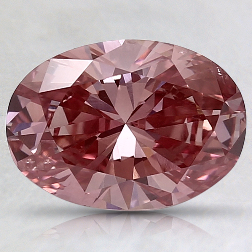 1.86 Ct. Fancy Vivid Pink Oval Lab Created Diamond