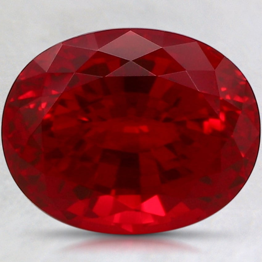 10x8mm Oval Lab Grown Ruby