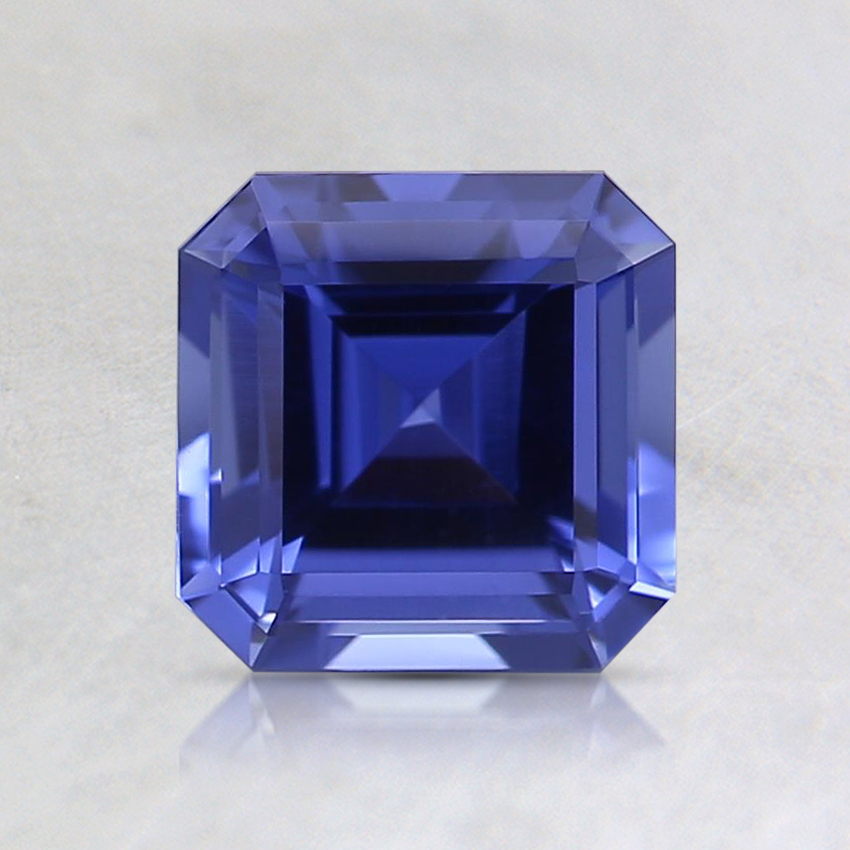 6mm Blue Asscher Lab Created Sapphire