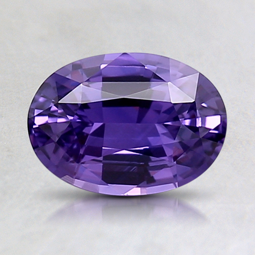 7.7x5.5mm Unheated Violet Oval Sapphire