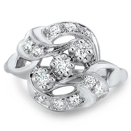 Art Nouveau Diamond Vintage Ring