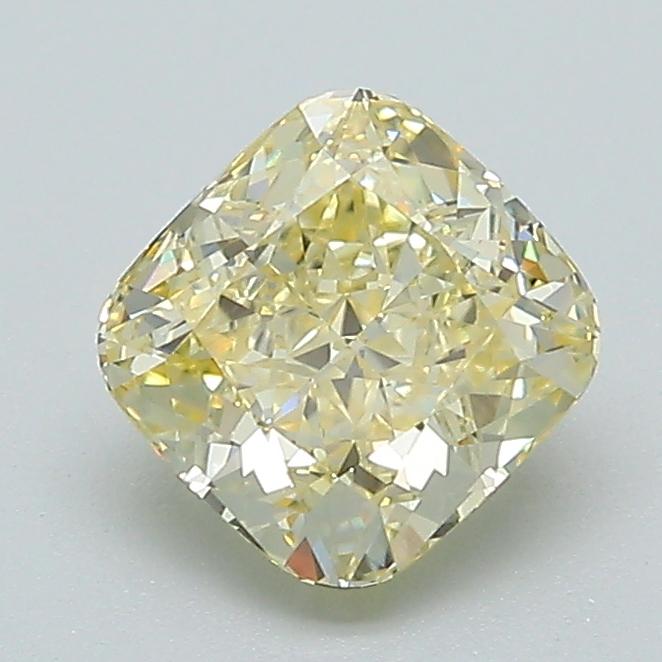 1.27 Ct. Fancy Intense Yellow Cushion Lab Grown Diamond