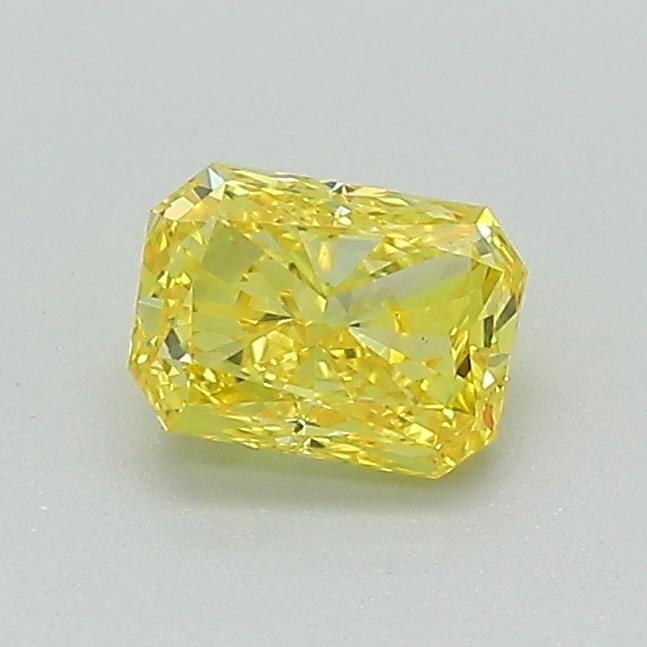 0.54 Ct. Fancy Vivid Yellow Radiant Lab Grown Diamond