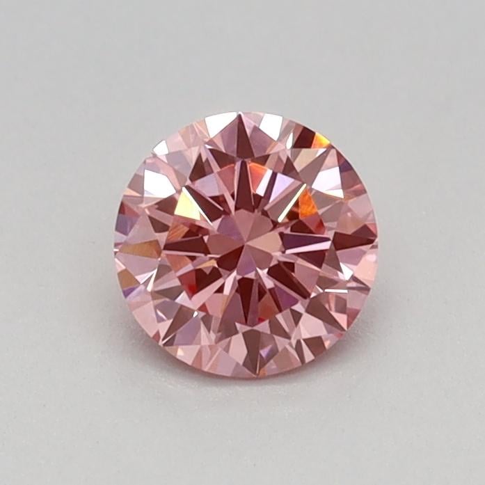 0.34 Ct. Fancy Vivid Pink Round Lab Grown Diamond