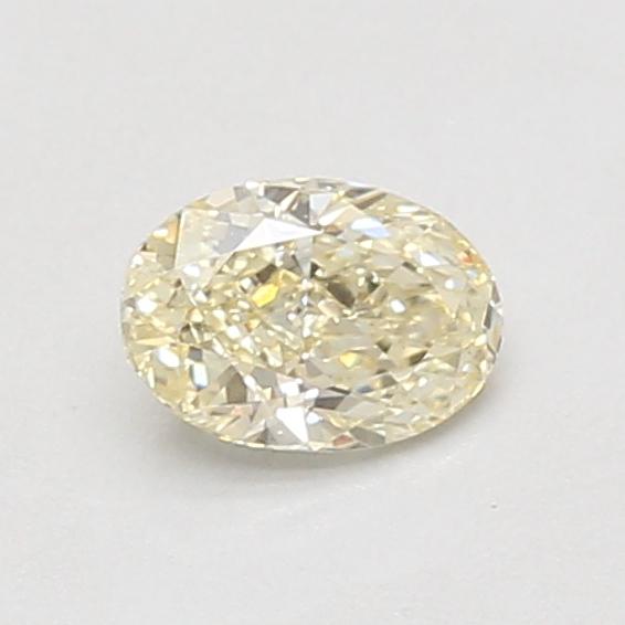 0.53 Ct. Fancy Light Yellow Oval Lab Grown Diamond